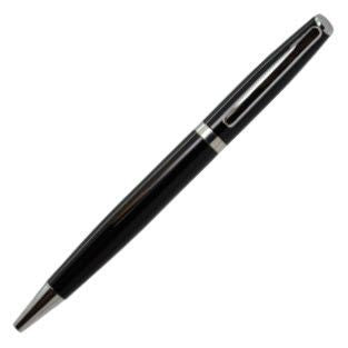 Branded Promotional ALUM METAL BALL PEN in Black Pen From Concept Incentives.