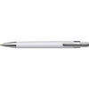 Branded Promotional PUSH BUTTON PLASTIC BALL PEN in White Pen From Concept Incentives.