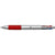 Branded Promotional MULTI FUNCTION BALL PEN in Silver & Red Pen From Concept Incentives.