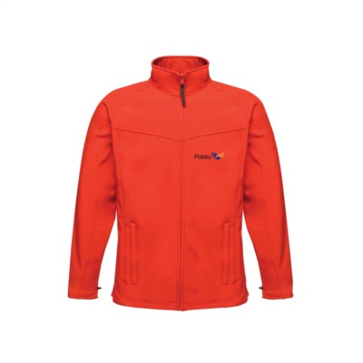 Branded Promotional SOFTSHELL (MENS) in Red Jacket From Concept Incentives.
