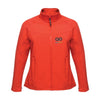 Branded Promotional SOFTSHELL (LADIES) in Red Jacket From Concept Incentives.