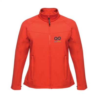 Branded Promotional SOFTSHELL (LADIES) in Red Jacket From Concept Incentives.