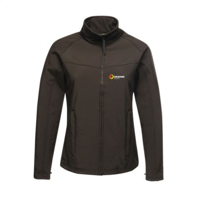 Branded Promotional SOFTSHELL (LADIES) in Black Jacket From Concept Incentives.