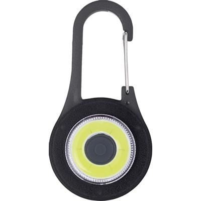 Branded Promotional ABS CARABINER HOOK with LED Light Keyring From Concept Incentives.