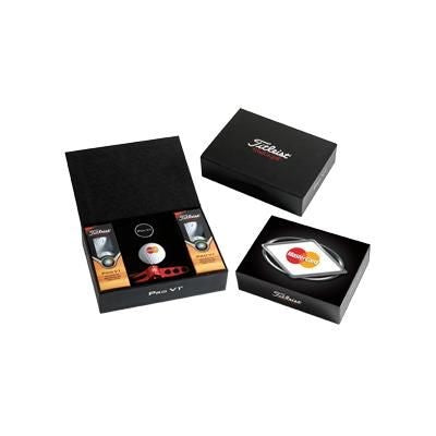 Branded Promotional TITLEIST PROV WRAP PRESENTATION BOX Golf Gift Set From Concept Incentives.