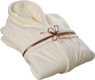 Branded Promotional PARKSVILLE BATHROBE in Cream Bathrobe From Concept Incentives.