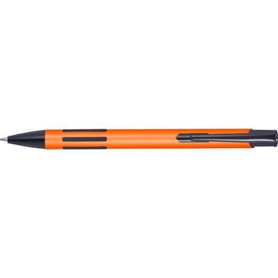 Branded Promotional METAL LACQUERED BALL PEN  in Orange Pen From Concept Incentives.