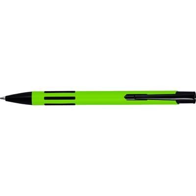 Branded Promotional METAL LACQUERED BALL PEN  in Lime Pen From Concept Incentives.