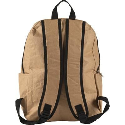 Branded Promotional LAMINATED PAPER COOLING BACKPACK RUCKSACK Bag From Concept Incentives.
