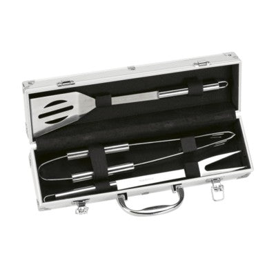 Branded Promotional BBQ-TOOLS in Silver BBQ From Concept Incentives.