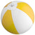 Branded Promotional ACAPULCO MINI BEACH BALL in Yellow & White Beach Ball From Concept Incentives.