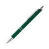 Branded Promotional MACAU METAL BALL PEN in Green Pen From Concept Incentives.