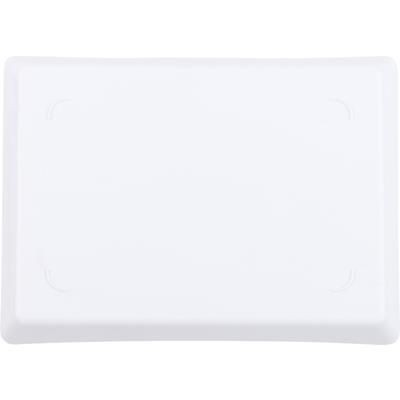 Branded Promotional PLASTIC LUNCH BOX in White Lunch Box From Concept Incentives.