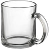 Branded Promotional GLASS COFFEE MUG in Clear Transparent Mug From Concept Incentives.