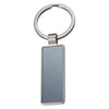 Branded Promotional GRAND HAVEN METAL KEYRING in Silver & Black Keyring From Concept Incentives.