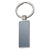 Branded Promotional GRAND HAVEN METAL KEYRING in Silver & Black Keyring From Concept Incentives.