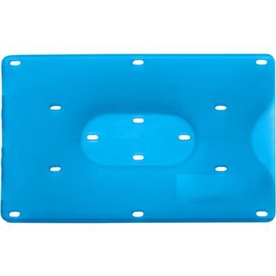 Branded Promotional CREDIT CARD HOLDER in Light Blue Credit Card Holder From Concept Incentives.