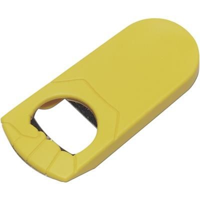 Branded Promotional FIST SHAPE BOTTLE OPENER in Yellow Bottle Opener From Concept Incentives.