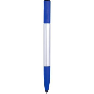 Branded Promotional 6-IN-1 MULTIFUNCTION BALL PEN  in Silver Pen From Concept Incentives.