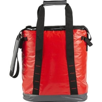 Branded Promotional TARPAULING COOL BAG in Red Cool Bag From Concept Incentives.