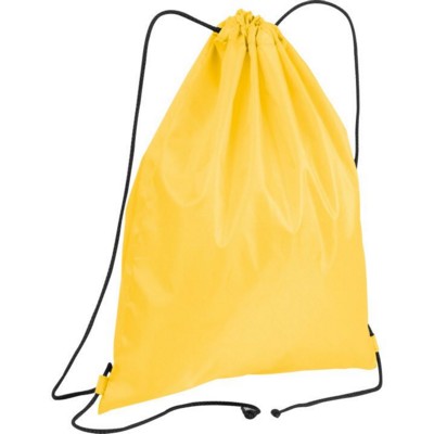 Branded Promotional LEOPOLDSBURG SPORTS BAG in Yellow Bag From Concept Incentives.