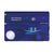 Branded Promotional VICTORINOX SWISSCARD LITE in Transparent Blue Multi Tool From Concept Incentives.