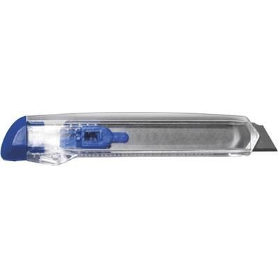 Branded Promotional TRANSLUCENT HOBBY CUTTER in Clear & Blue Knife From Concept Incentives.