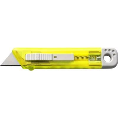 Branded Promotional CUTTER KNIFE in Yellow Knife From Concept Incentives.