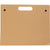 Branded Promotional CARDBOARD CARD WRITING FOLDER in Brown Document Wallet From Concept Incentives.