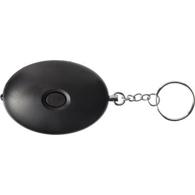 Branded Promotional ABS PERSONAL ALARM in Black Alarm From Concept Incentives.