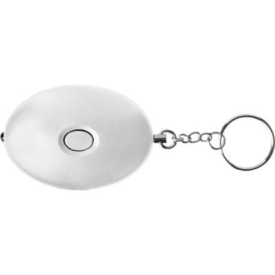 Branded Promotional ABS PERSONAL ALARM in White Alarm From Concept Incentives.