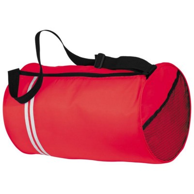 Branded Promotional SAN MIGUEL SUPER LIGHT POLYESTER SPORTS BAG in Red Bag From Concept Incentives.