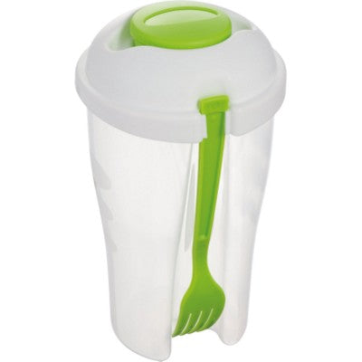 Branded Promotional ERBA SALAD CUP TO GO in Lime Green Salad Set From Concept Incentives.