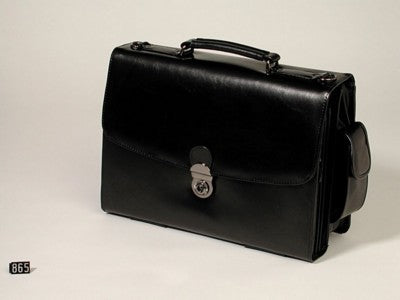 Branded Promotional LEATHER BRIEFCASE Briefcase From Concept Incentives.
