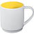 Branded Promotional LOCKPORT CERAMIC POTTERY MUG in Yellow Mug From Concept Incentives.