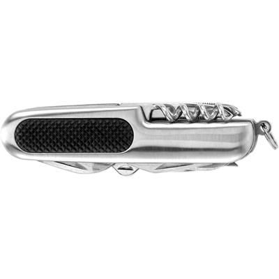Branded Promotional POCKET KNIFE in Silver Knife From Concept Incentives.