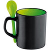 Branded Promotional CERAMIC POTTERY MUG in Green Mug From Concept Incentives.