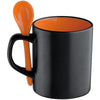 Branded Promotional CERAMIC POTTERY MUG in Orange Mug From Concept Incentives.