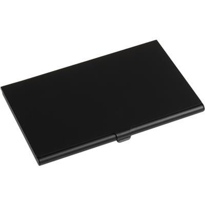 Branded Promotional ALUMINIUM METAL POCKET BUSINESS CARD HOLDER in Black Business Card Holder From Concept Incentives.