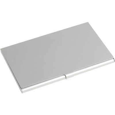 Branded Promotional ALUMINIUM METAL POCKET BUSINESS CARD HOLDER in Silver Business Card Holder From Concept Incentives.