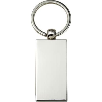 Branded Promotional METAL AND WOOD KEY HOLDER KEYRING Keyring From Concept Incentives.