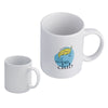 Branded Promotional CERAMIC POTTERY COFFEE MUG in White Mug From Concept Incentives.