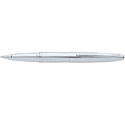 Branded Promotional CROSS ATX ROLLERBALL PEN in Pure Silver Chrome Finish Pen From Concept Incentives.