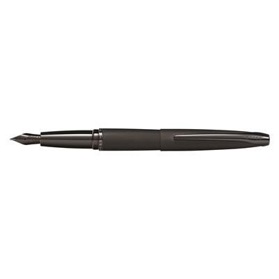 Branded Promotional CROSS ATX BRUSHED BLACK FOUNTAIN PEN Pen From Concept Incentives.