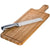 Branded Promotional BAMBOO CHOPPING BOARD with Knife in Brown Chopping Board From Concept Incentives.