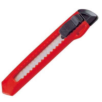 Branded Promotional CUTTER KNIFE with Removable Blade in Red Knife From Concept Incentives.