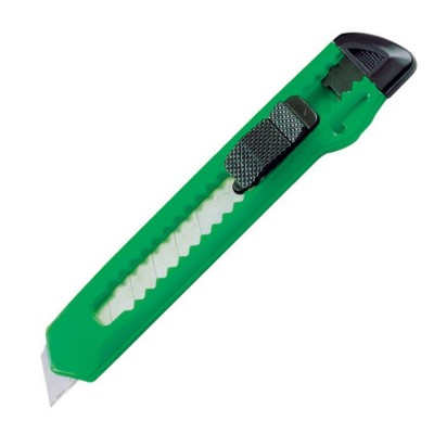 Branded Promotional CUTTER KNIFE with Removable Blade in Green Knife From Concept Incentives.