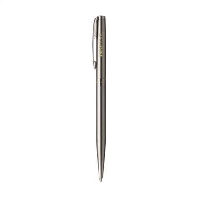 Branded Promotional PARKER SONNET SLIM PEN in Silver Pen From Concept Incentives.