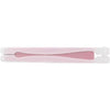 Branded Promotional PAPER HAND HELD FAN with Plastic Handle in Pink Fan From Concept Incentives.