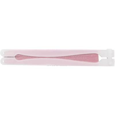 Branded Promotional PAPER HAND HELD FAN with Plastic Handle in Pink Fan From Concept Incentives.